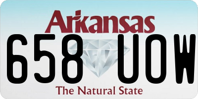 AR license plate 658UOW