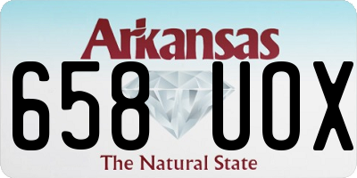 AR license plate 658UOX