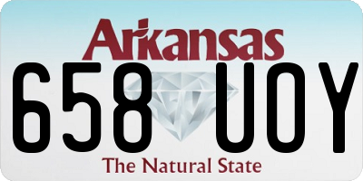 AR license plate 658UOY
