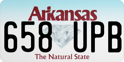 AR license plate 658UPB