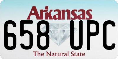 AR license plate 658UPC