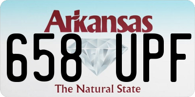 AR license plate 658UPF