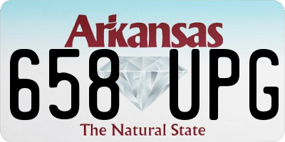 AR license plate 658UPG