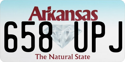 AR license plate 658UPJ