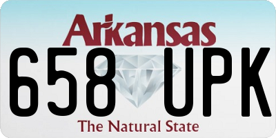 AR license plate 658UPK
