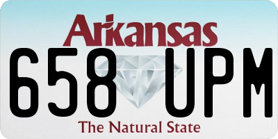 AR license plate 658UPM
