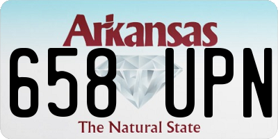 AR license plate 658UPN