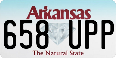AR license plate 658UPP