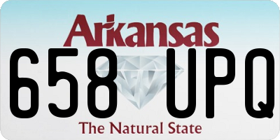 AR license plate 658UPQ
