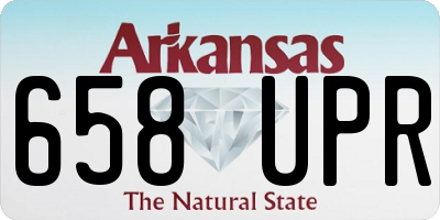 AR license plate 658UPR