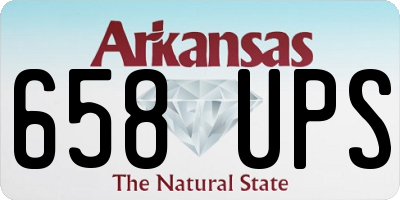 AR license plate 658UPS