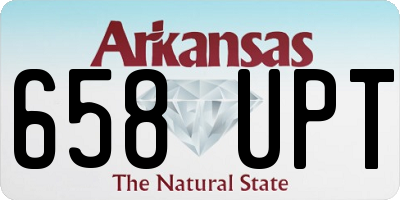 AR license plate 658UPT