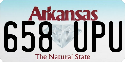 AR license plate 658UPU