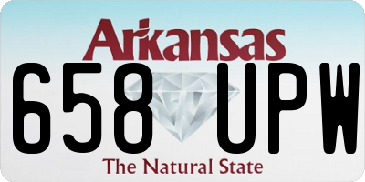 AR license plate 658UPW