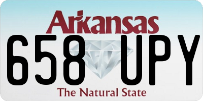 AR license plate 658UPY