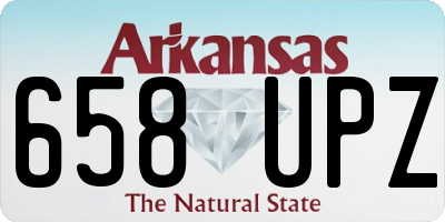 AR license plate 658UPZ