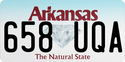 AR license plate 658UQA
