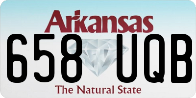 AR license plate 658UQB