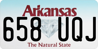 AR license plate 658UQJ