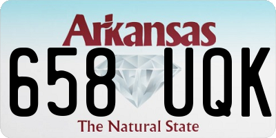 AR license plate 658UQK