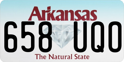 AR license plate 658UQO