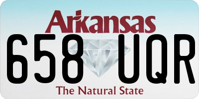 AR license plate 658UQR