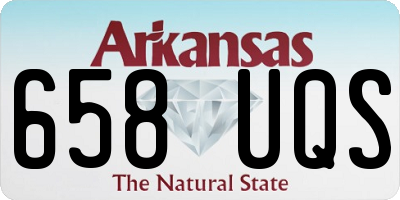 AR license plate 658UQS