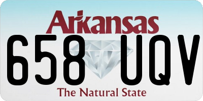 AR license plate 658UQV