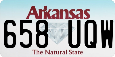 AR license plate 658UQW