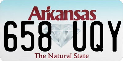 AR license plate 658UQY