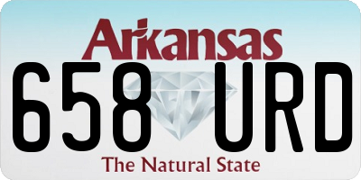 AR license plate 658URD