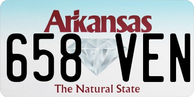 AR license plate 658VEN