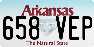 AR license plate 658VEP