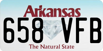 AR license plate 658VFB