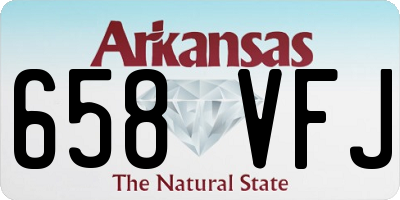AR license plate 658VFJ