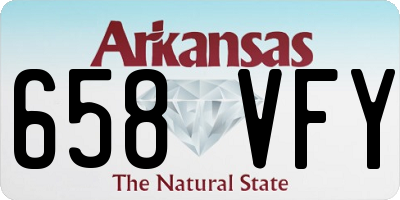 AR license plate 658VFY