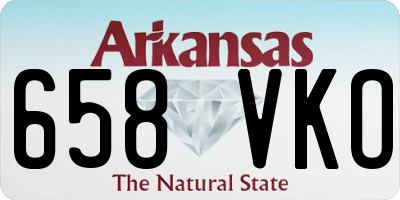 AR license plate 658VKO