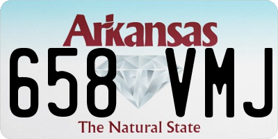 AR license plate 658VMJ