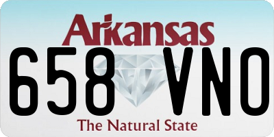 AR license plate 658VNO