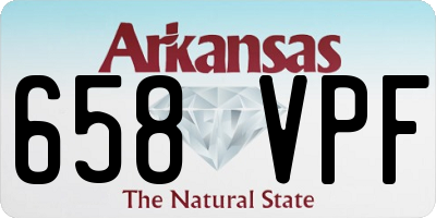 AR license plate 658VPF