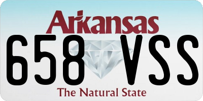 AR license plate 658VSS