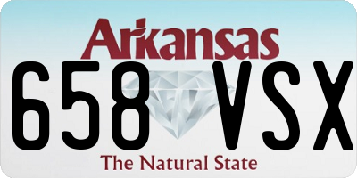 AR license plate 658VSX