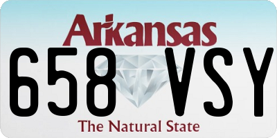 AR license plate 658VSY