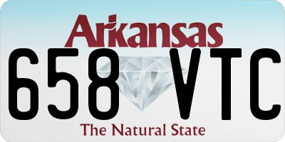 AR license plate 658VTC