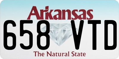 AR license plate 658VTD