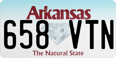 AR license plate 658VTN