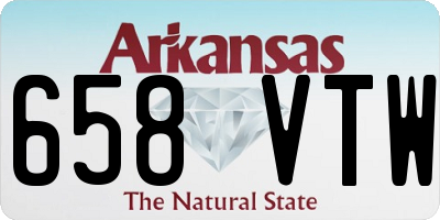 AR license plate 658VTW