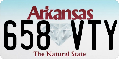 AR license plate 658VTY
