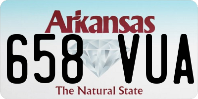 AR license plate 658VUA