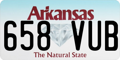 AR license plate 658VUB